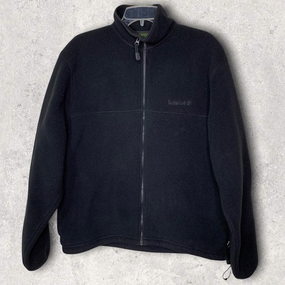 Timberland Other - Men’s Timberland Polartec Full Zip Mock Neck Black Fleece Jacket Size M